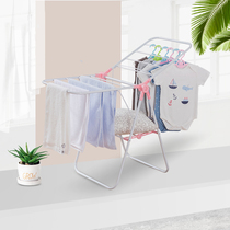 Ou Runzhe bay window type drying rack Household floor-to-ceiling small drying rack Folding baby diaper rack drying rack