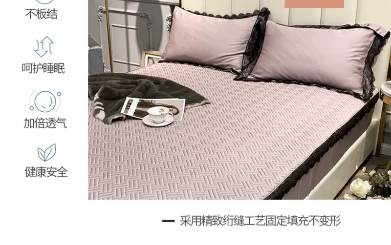 Keo ong Violet Giường cao su Tencel 笠 mat ba mảnh 1.8 giường đôi điều hòa không khí có thể gập lại - Thảm mùa hè