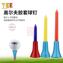 Special price golf nail golf TEE plastic ladder golf tee color ball holder soft plastic head