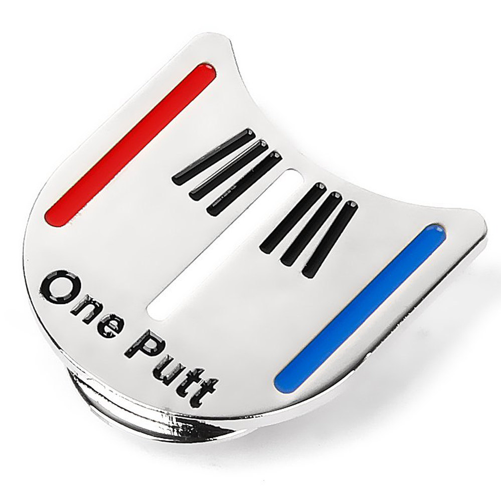 高尔夫帽夹 一杆进洞 One Putt 高尔夫马克球位标 外贸热销
