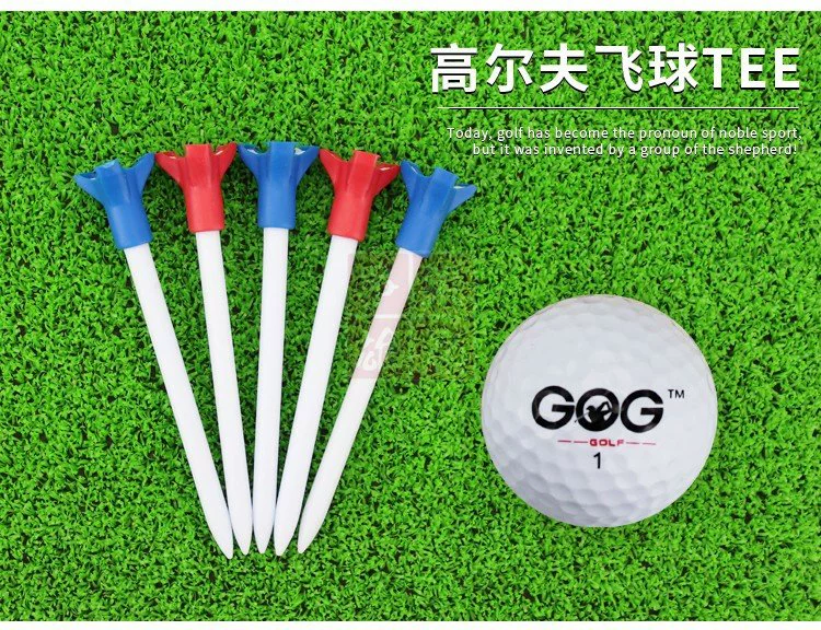 Quả bóng golf Flying Tee Quả bóng golf Bóng nhựa Tee Phụ kiện Golf 5 Gói