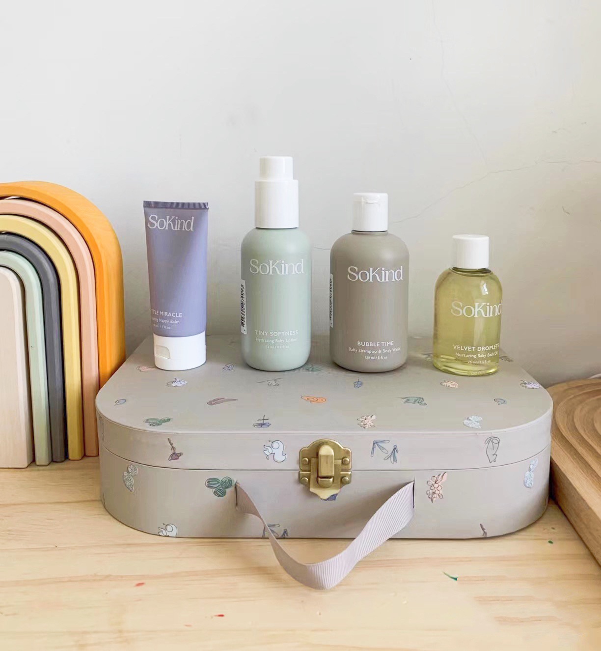 (Official Mandate) SoKind washout gift box to send baby newborn baby high-end gift box low-sensitive skincare suit-Taobao