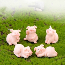 Twelve Zodiac Cute Piggy Resin Dolls Creative Scenario Birthday Baking Cake Decoration Ornaments Placement Accessories