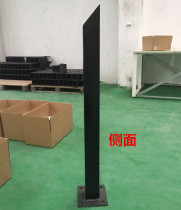 Read head reader column pole Black square community access control machine rainproof column pole