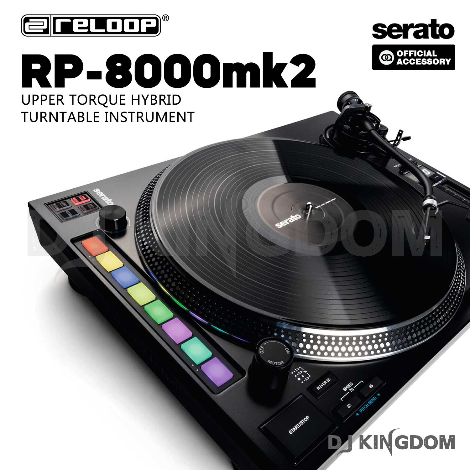 Reloop RP-8000mk2 professional DJ rub disc big torque Turntable vinyl record player Turntable send needle