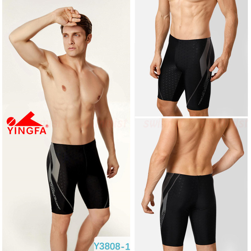 NEW ARRIVAL YINGFA Y3808-1 GYM TRAINING JAMMERS SWIMMING TRUNKS M