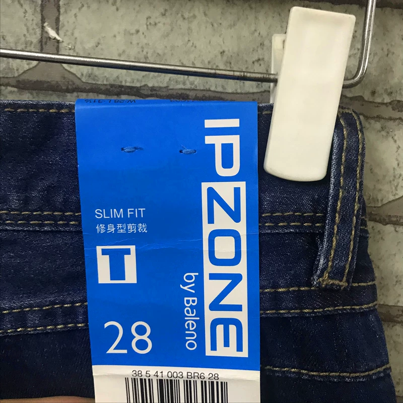 Baleno Benny Road Quần jeans nam Cotton Slim Rise Quần nam Quần dài thời trang giản dị Tide cá tính - Quần jean đồ nam đẹp