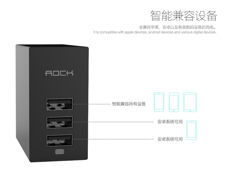 chargeur ROCK pour téléphones MIUI MIL - Ref 1300115 Image 6