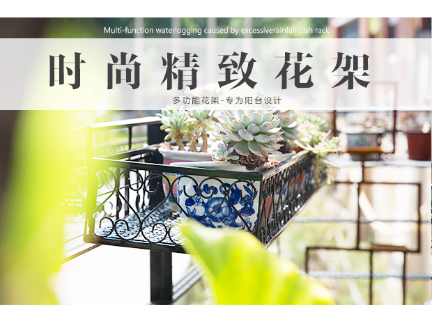Ban công hoa giá đỡ lan can sắt giá hoa an ninh lưới treo hoa chậu giá phòng khách thịt hoa giá đỡ hoa ngoài trời đứng - Kệ kệ tủ