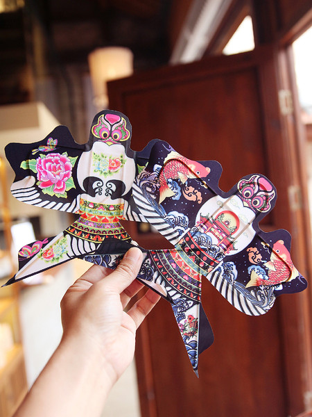 Red Sand Swallow Can't Fly Kite Special Handicrafts Bamboo Frame Retro Style Goldfish Ornament Decoration Small Kite