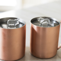 Creative silicone ice box with lid Elephant lion ice grid Ice mold Whiskey ice grid Ice cube ice hockey mold