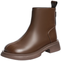 Zhuoshini Shoes Womens 2024 New Winter Slim Boots Womens Elastic Sock Boots Chelsea Martin Boots Short Boots Women
