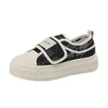 Zhuoshini thick-soled fashionable shell shoes for women 2024 new summer outer wear mesh breathable casual sneakers with skirts