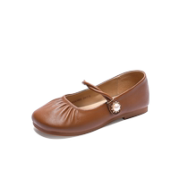 Zhuoshini Mary Jane Shoes 2024 New Autumn New Strap Casual Comfortable and Versatile Soft-soled Shallow Mouth Single Shoes