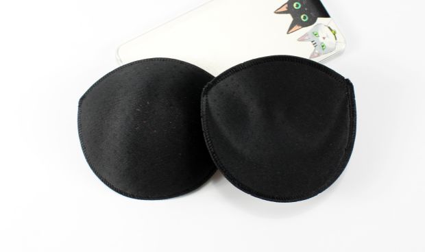 Mua 1 tặng 1 miếng bông xốp áo ngực áo ngực đệm chèn quần áo yoga may lỗ thông hơi dày hình bán nguyệt nữ miếng độn ngực