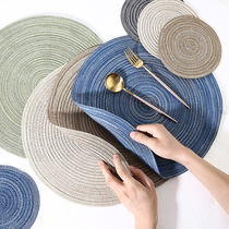 Romantic breeze placemats plate mats heat-proof mats home heat-proof pans bowls saucers coasters western food mats