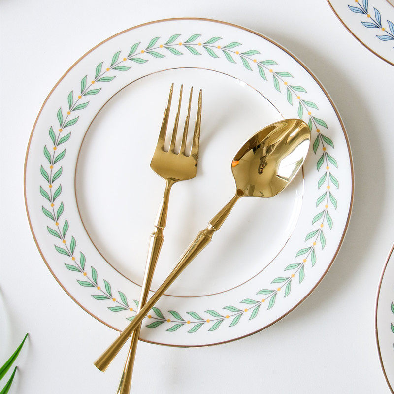 Romantic breeze ins Nordic style stainless steel western tableware western knife and fork two-piece set steak knife, fork and spoon