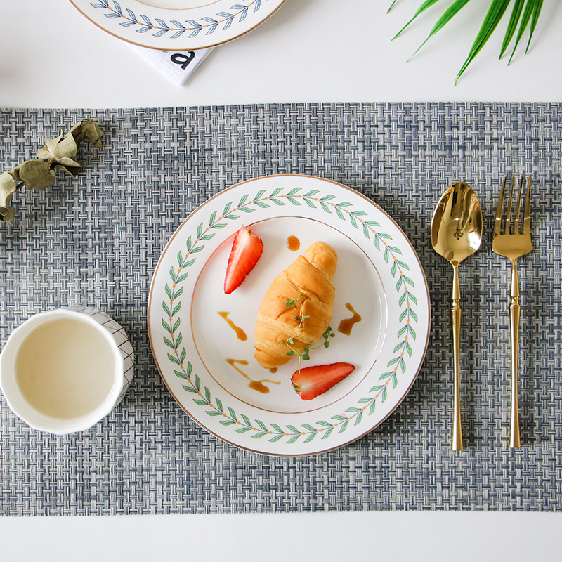 Romantic Breeze Ins Nets Red Nordic Wind Breakfast Dishes Home Cutlery Sets Western Dining Steak Dishes Dessert Trays