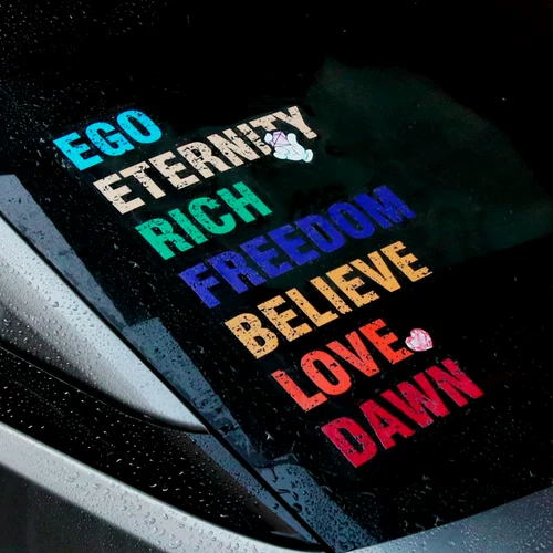 Жизнь коротка, наклейки на автомобиль carpe diem, прекрасная жизнь, любовь, наклейки на английские двери, наклейки для украшения заднего стекла