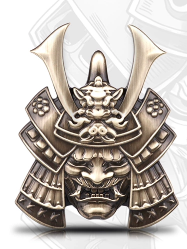 Призрачный самурай наклейка на стикере -наклейка призраки боевых искусств скелетоны металлическая металлическая металлическая модель патч электрический мотоцикл мотоцикл