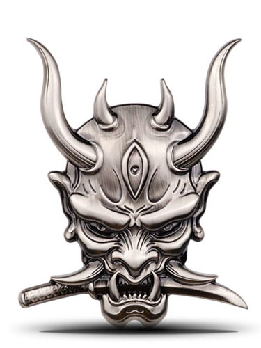 Призрачный самурай наклейка на стикере -наклейка призраки боевых искусств скелетоны металлическая металлическая металлическая модель патч электрический мотоцикл мотоцикл