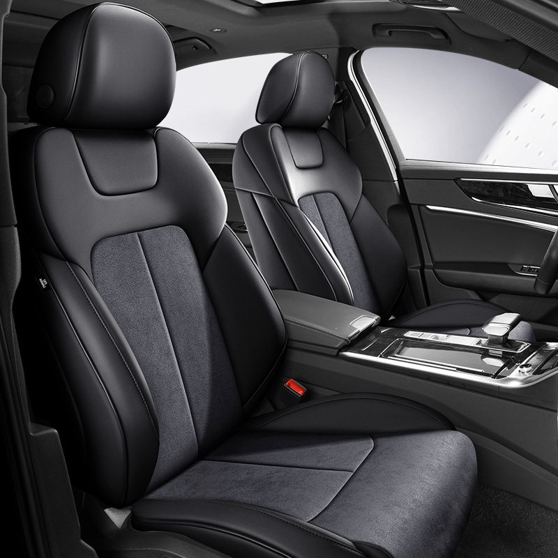 Flip fur car seat cushion four seasons universal custom all-inclusive high-end leather special seat cushion new cowhide seat cover