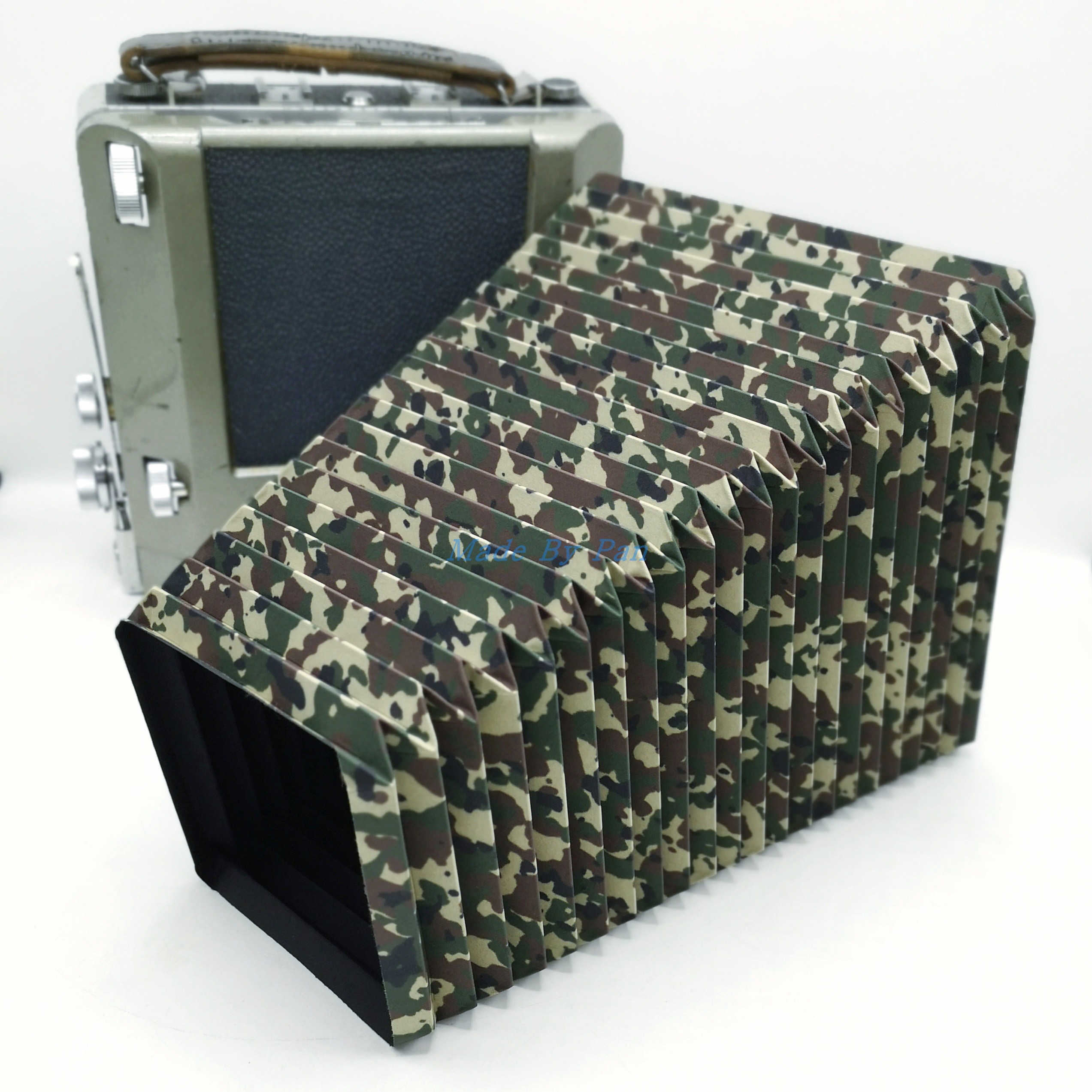 (Beijing XiaPan Pan) Wuzang Wild 5X7 Great Painting Amplitude Camera Special Meme Colorful Leather Cavity Lengthened 3-4 folds