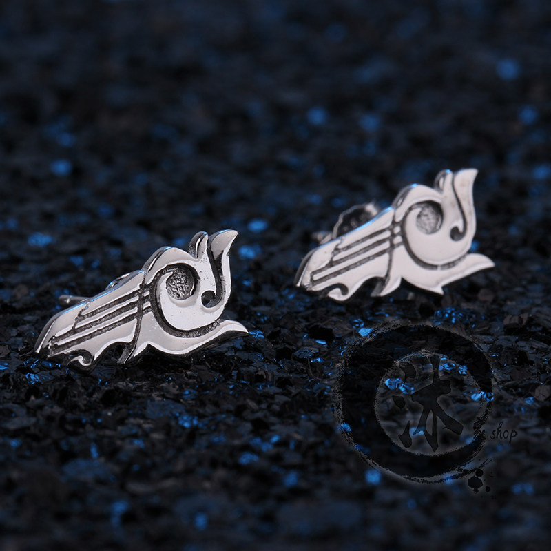 Sword Net 3 Sword Three Weeks of Jewelry Long Song Logo 925 pure silver earshot Sword Man with Love Affair 3