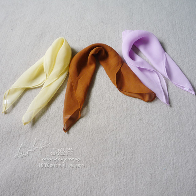 Summer new favorite mulberry silk handkerchief, silk handkerchief, silk georgette mask towel, enlarged