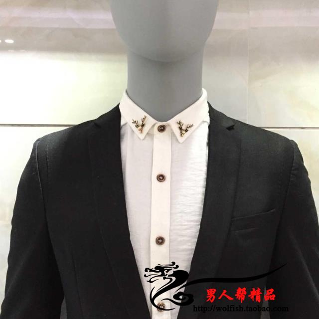 Phiên bản Hàn Quốc của thời trang hươu ong phù hợp với trâm cài trâm cài cổ áo hoa nam và nữ cổ áo kẹp trang sức pin thủy triều huy hiệu cài áo dễ thương
