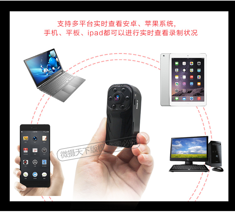 camera camera không dây wifi đêm hồng ngoại tầm nhìn HD điện thoại thông minh mạng giám sát nhà từ xa - Máy quay video kỹ thuật số máy quay làm youtube giá rẻ