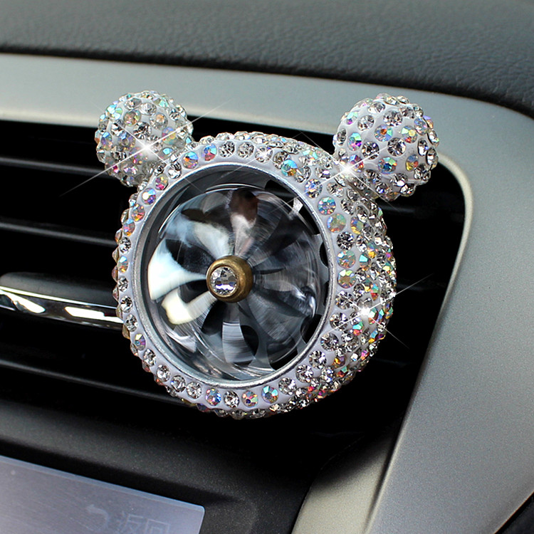 Air Force No. 9, No. 3, No. 8 air outlet perfume clip creative diamond-encrusted car interior decoration aromatherapy tablet car decoration
