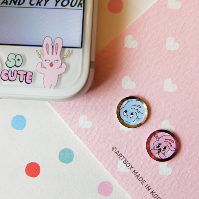 iphone7 button sticker estherkim is suitable for Apple 6s fingerprint identification sticker 8plus cartoon home sticker SE