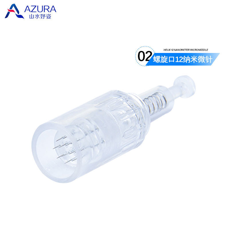 Shanshui Yuzi VC electric microneedle needle 12 needle screw mouth hyaluronic acid lyophilized powder import beauty instrument head