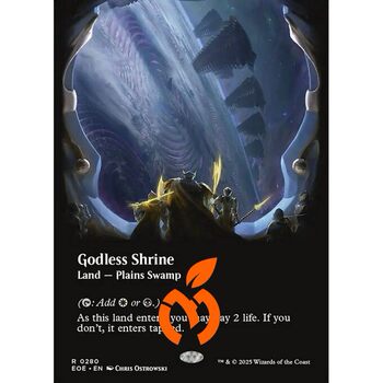 [True Orange] Magic: the Gathering Plain/Foilless Divine Offering (Frameless) Void Realm Eoe