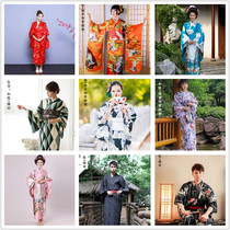 Japanese traditional national costume kimono bathrobe men and women geisha samurai photography tour performance costume props rental