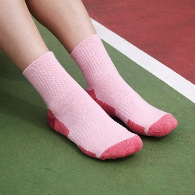 Đế ngoài trời cho nữ, dày, vớ thể thao ngoài trời, ống, đi bộ đường dài, vớ, cotton