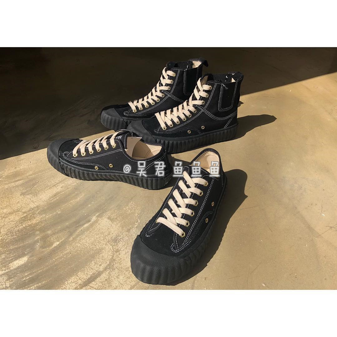 Excelsior Wokrman Lo Limited Day Soul Black Warrior Pure Black Vintage Bánh quy Giày Giày Giày giày thể thao nữ adidas