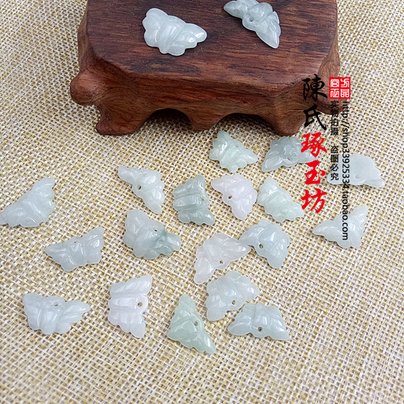 DIY Accessories Loose Pieces A Cargo Emerald Butterfly (Butterfly Romance Flowers) Earrings Hairpins Walking a Handmaid Pendant Pendant Pendant Pendant