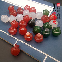 Chalcedony Apple jade pendant bracelet bracelet accessories Jade Red Apple DIY handmade agate jade fruit