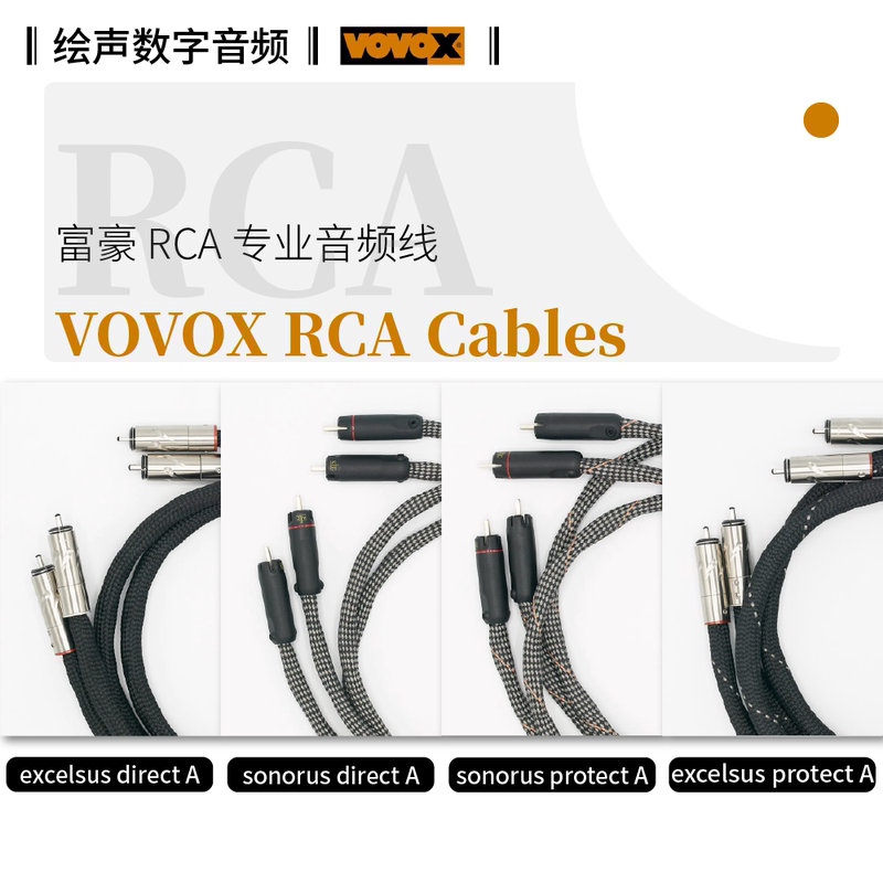 Swiss Vovox Luxury Rca Audio Lotus Cable Sonorus Protect Excelsus Direct a