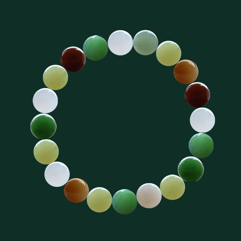 Peach Strange live special shooting of natural and field jade beads Loose Beads Single Jade Hand Strings Handmade Single Pearl Multi-Treasure beads