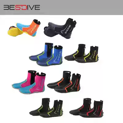 BESTDIVE 5MM MM YAMAMOTO material SCUBA DIVING HIGH BOOTS MULTI-color MEN AND WOMEN WITH THE SAME spot HAIR