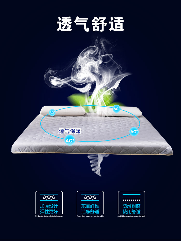 Nệm mút dày 1,5m cho sinh viên đệm thoáng khí đệm là nhíp gấp 1,2 m loại kinh tế - Nệm nệm lò xo