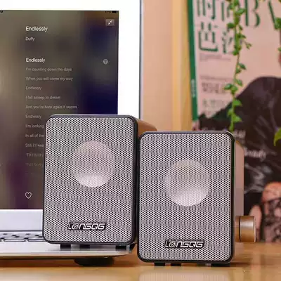 Computer audio Wooden desktop small speaker Home desktop mini multimedia usb wired subwoofer Mobile phone