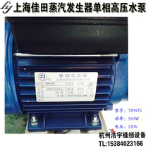 Shanghai Jiatian steam generator original water pump boiler high pressure water pump TPN75 generator water pump