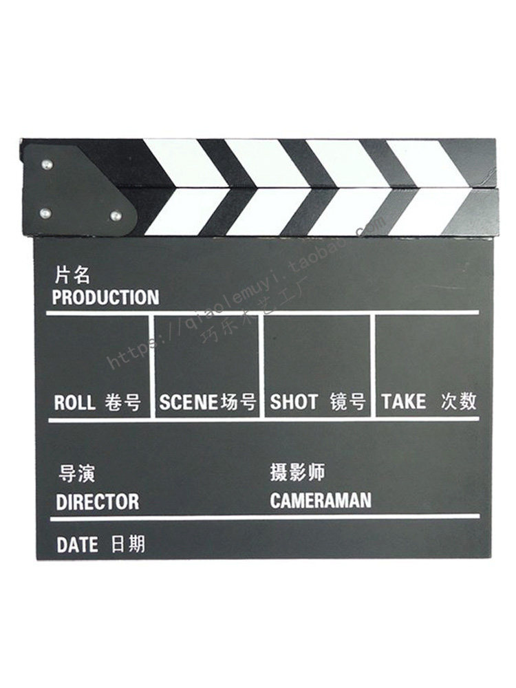 Scene board Film board Professional creative decoration photography props Film shooting board Wooden Chinese and English director card
