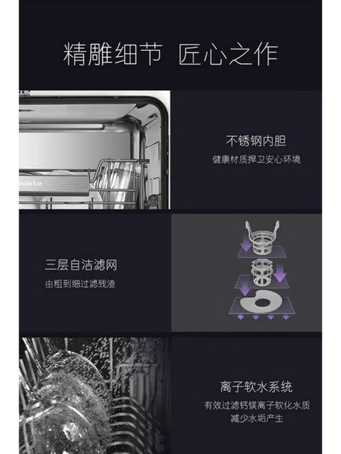 Casarte Built-In Dishwasher 15 Sets Cwy15-B29Cu1 Intelligent Variable Frequency Zone Washing Smart Door Opening Quick Drying