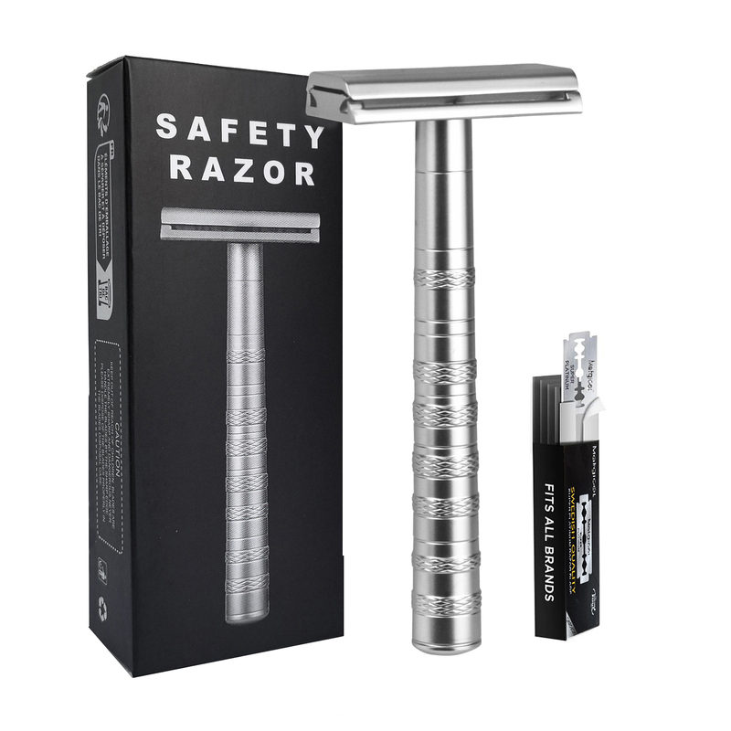 Imitation Henson Al13 Hansen Manual Safety Razor, Aviation Aluminum, Razor, Medium Version