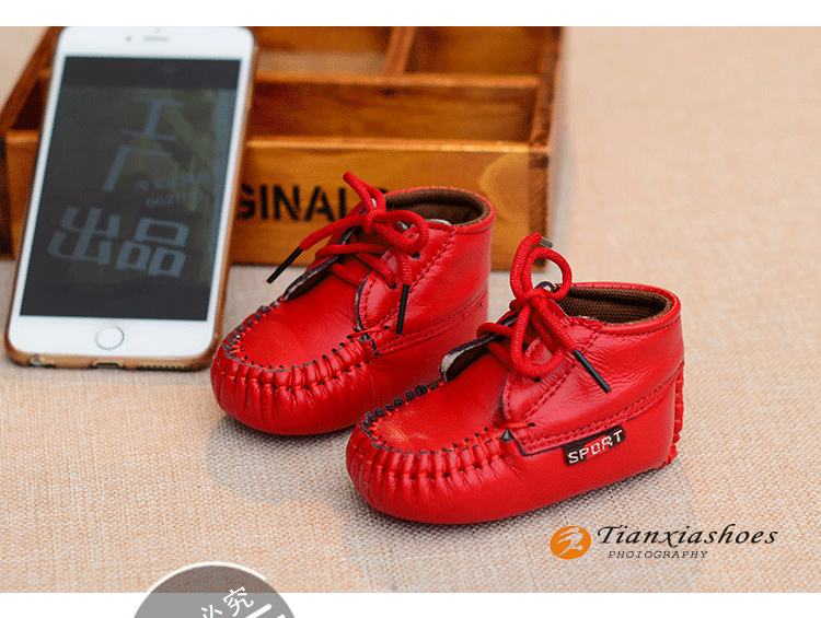 Chaussures enfants en cuir suture de voiture pour printemps - Ref 1038078 Image 19